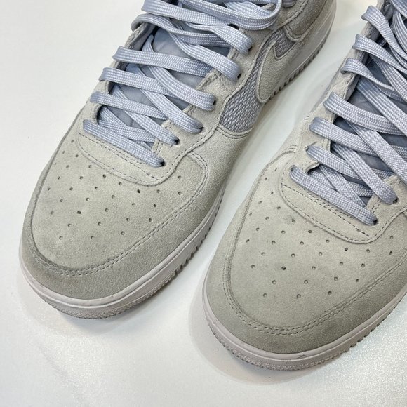 Nike Air Force 1 High 07 'pure platinum/wolf grey-white all suede (no box) - Picture 7 of 9